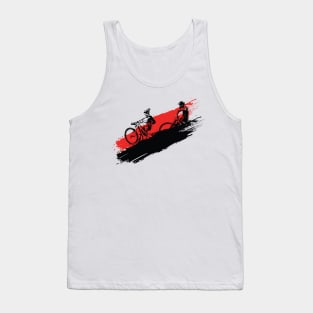 Downhill Mountain Biking Concept. Tank Top